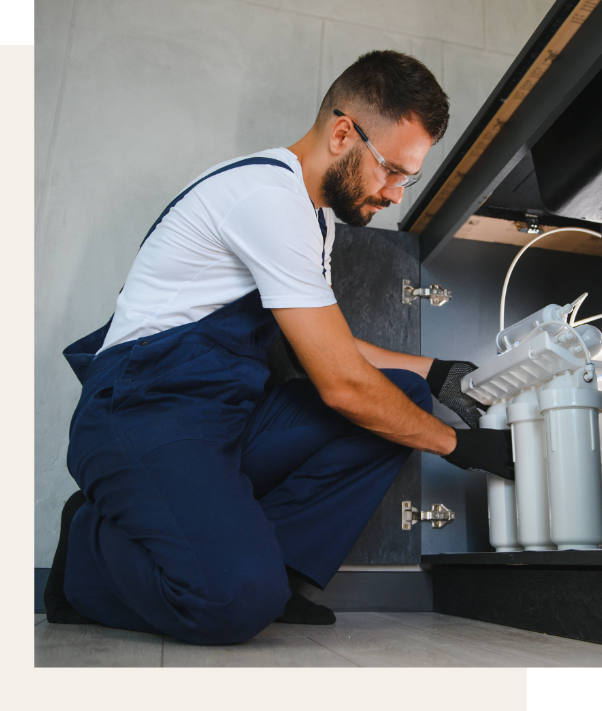 Plumber working